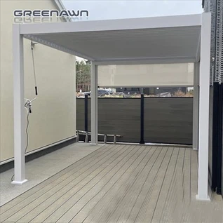 Pergola ban công với các mặt và mái nhà